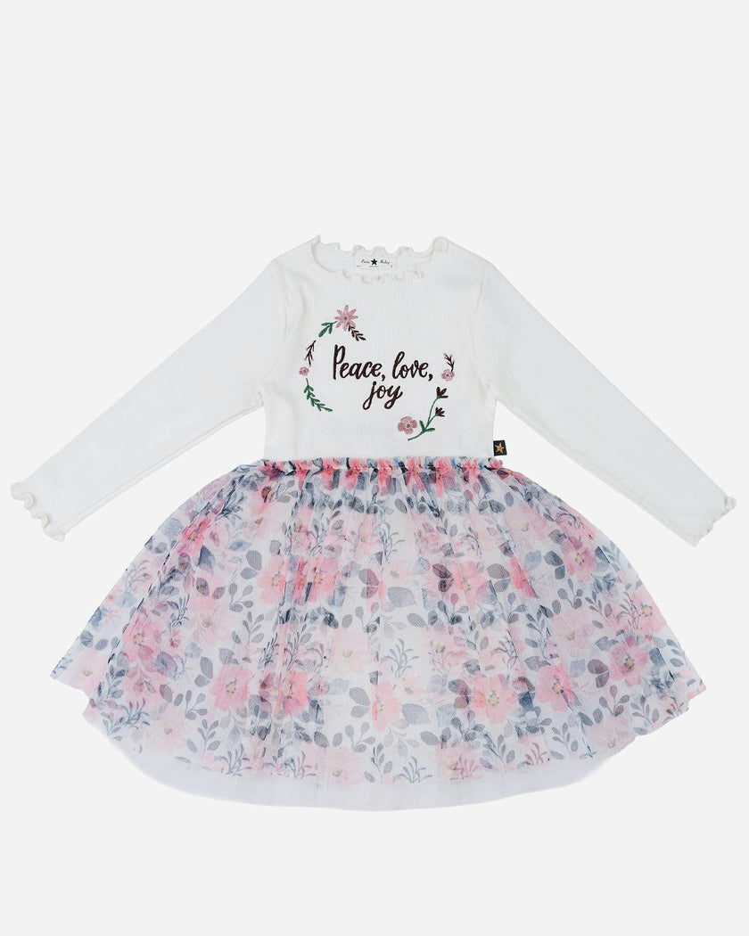 Embroidered Flower Tutu