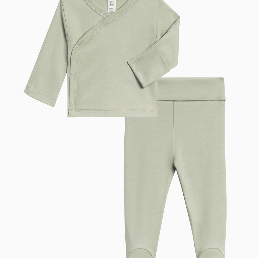 Riley 2 Piece Kimono Wrap Top and Pant Set