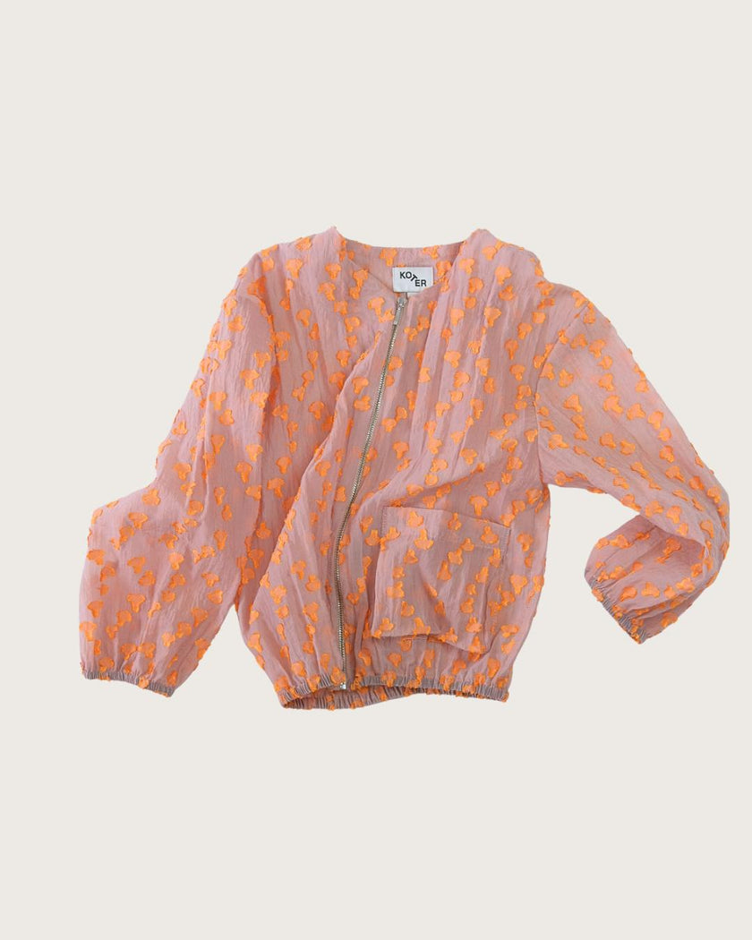 Koko Oversized Sheer Zip Jacket