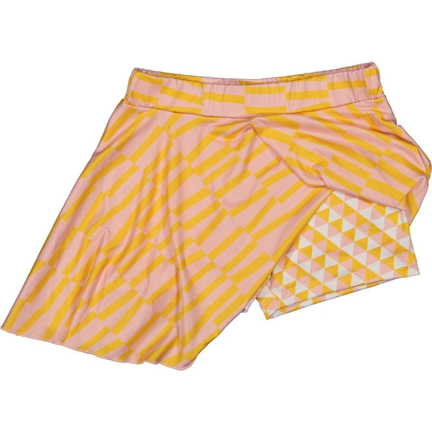 Funny Stripes Skirt With Shorts, Multi