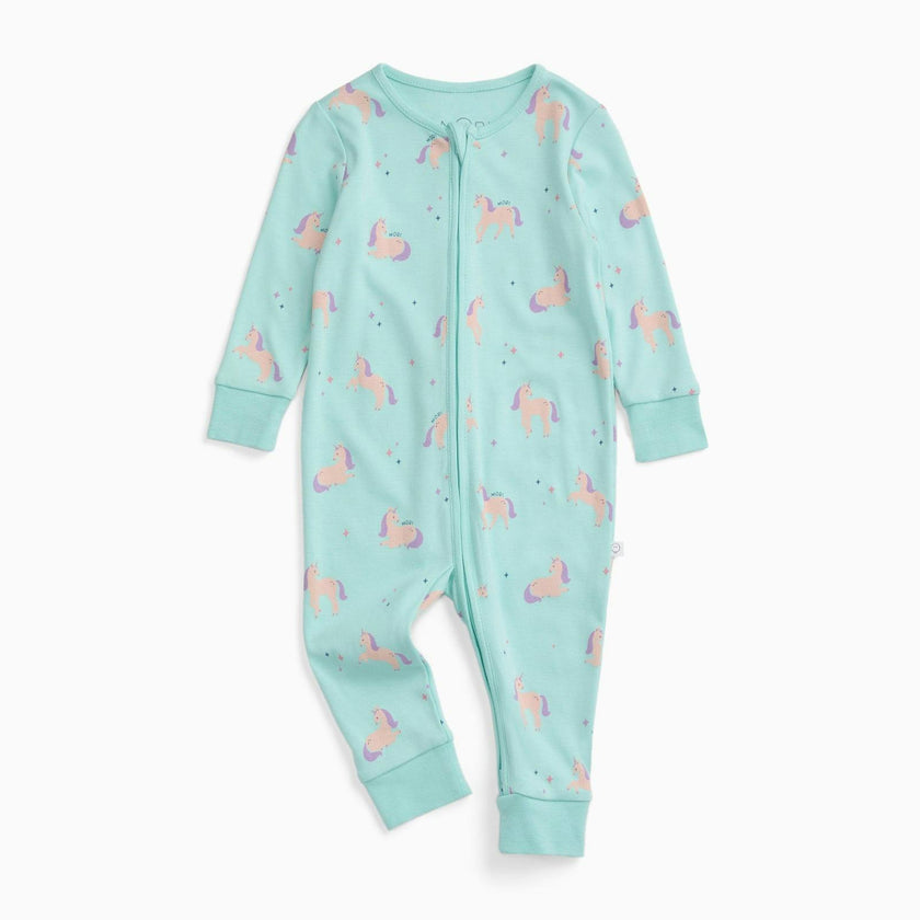Unicorn Dreams Clever Zip Romper