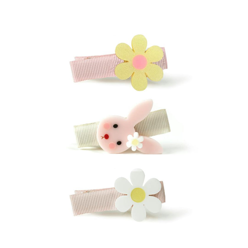 Little Bunny and Daisy Hair Clips