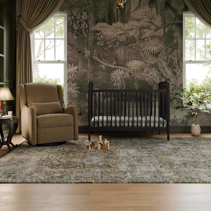 Devon Recliner and Swivel Glider in Performance Truffle Eco-Basketweave