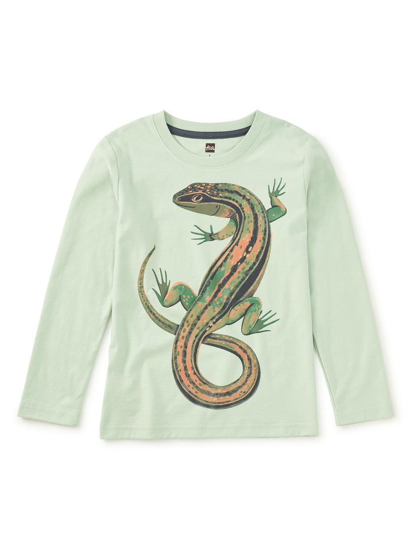 Garden Lizard Graphic Tee, Mint Cream