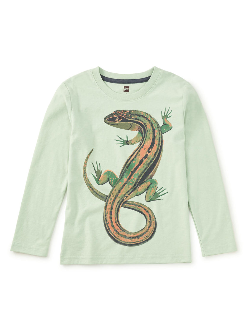 Garden Lizard Graphic Tee, Mint Cream