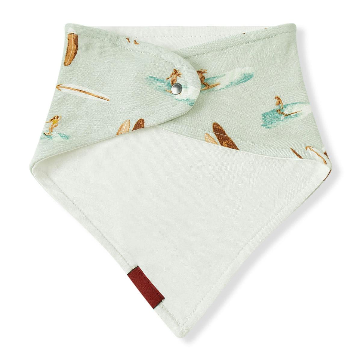 Vintage Surf Bamboo Three-Layer Kerchief Bib