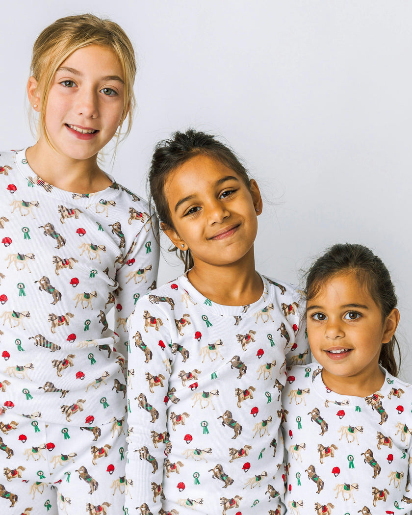 The Organic Long Sleeve Pajama Set [Riding Ponies]