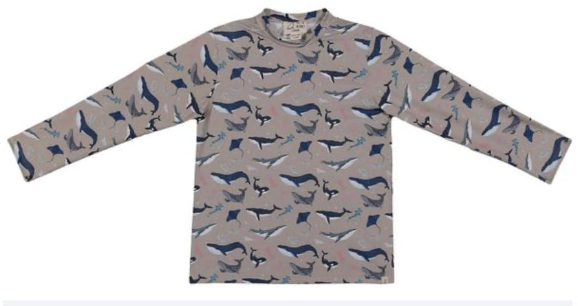 SUNNY UV WHALES RASH GUARD