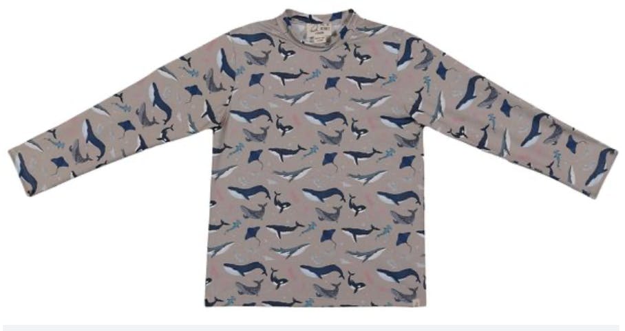 SUNNY UV WHALES RASH GUARD