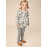 Babys Easy-Fit Peplum Top & Elastic Waist Pants Set, Multi