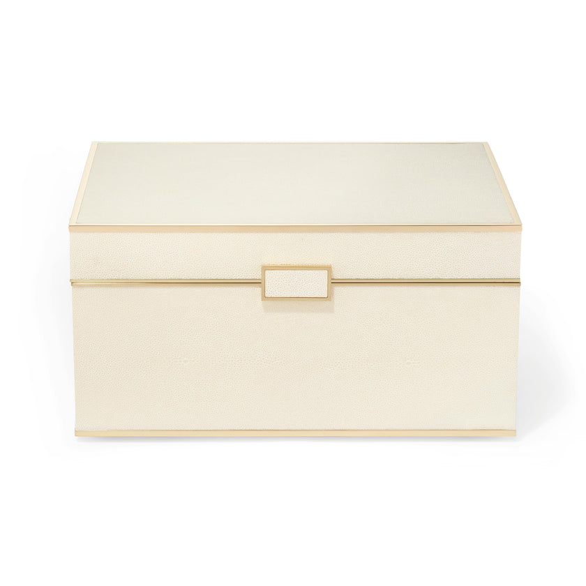 Luxe Shagreen Jewelry Box