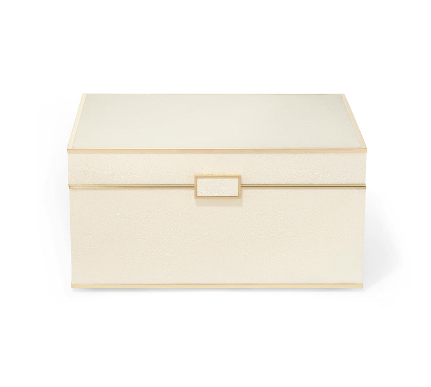 Luxe Shagreen Jewelry Box