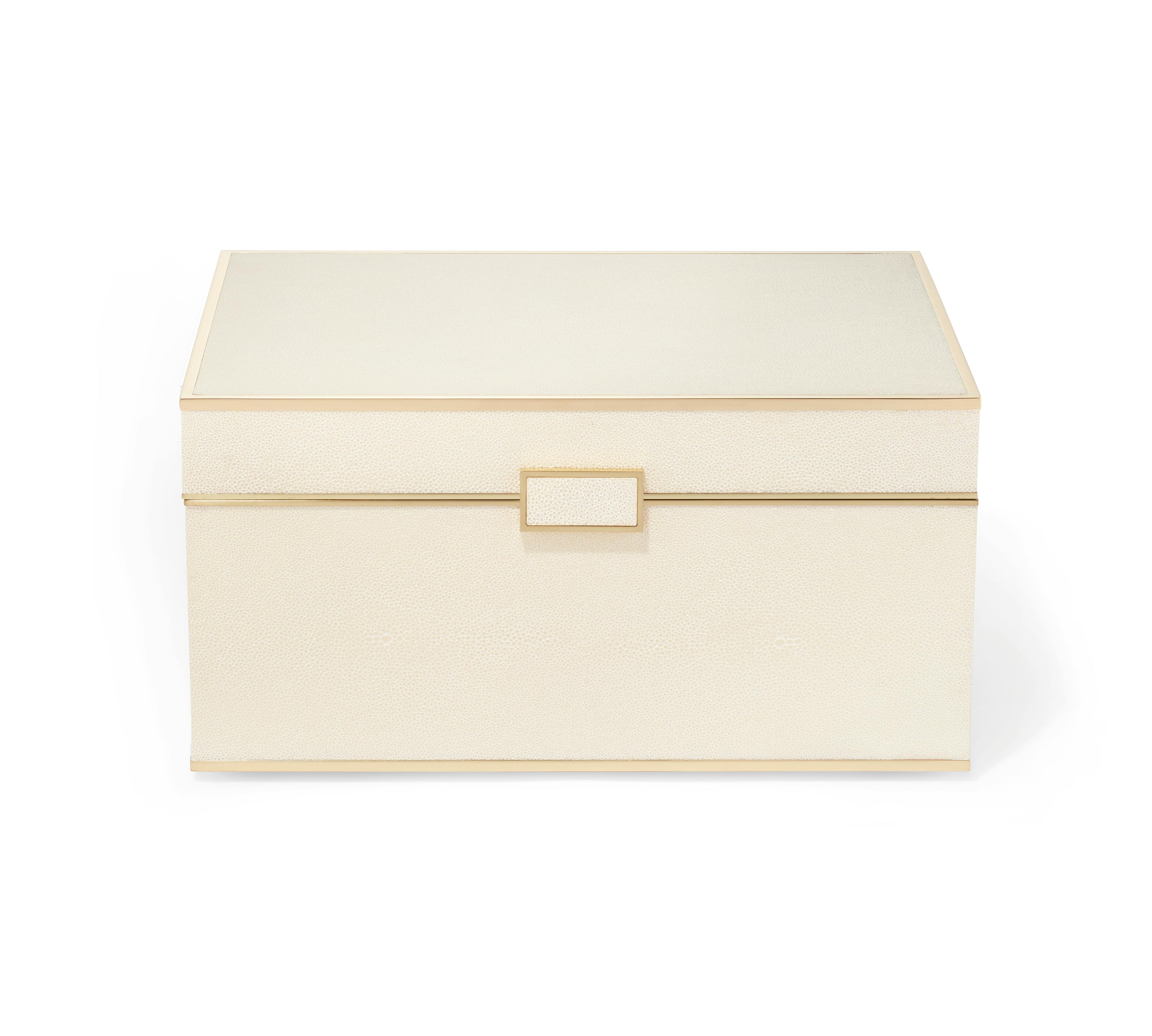 Luxe Shagreen Jewelry Box