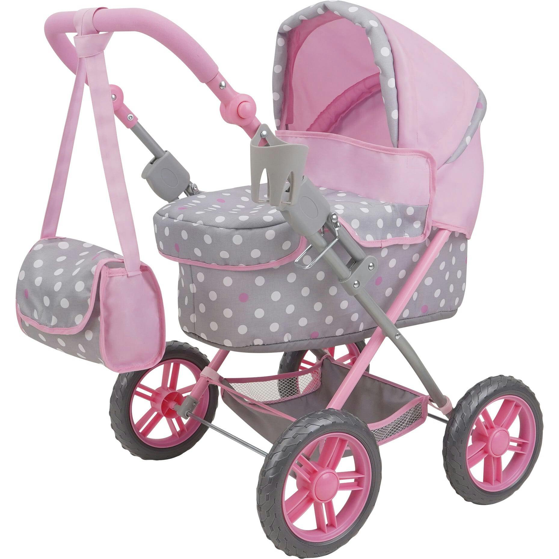 Cotton Candy Pink Amanda Doll Pram Doll Accessory - Pink