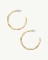 Large Hoops in Crème
