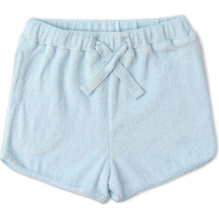 Organic Sleeveless Tee & Shorts Set - Light Blue