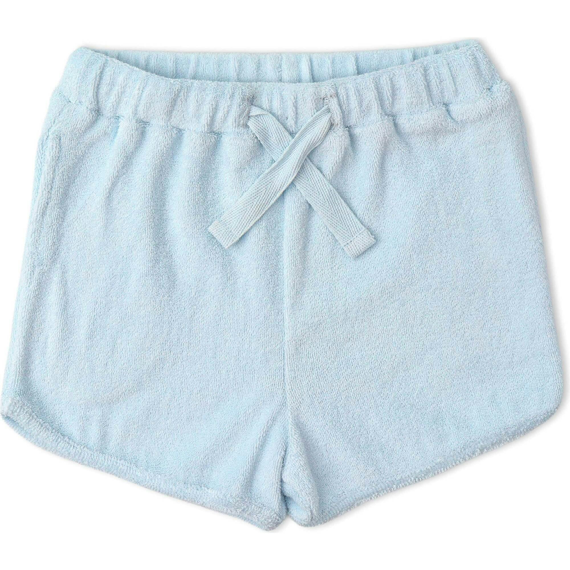 Organic Sleeveless Tee & Shorts Set - Light Blue