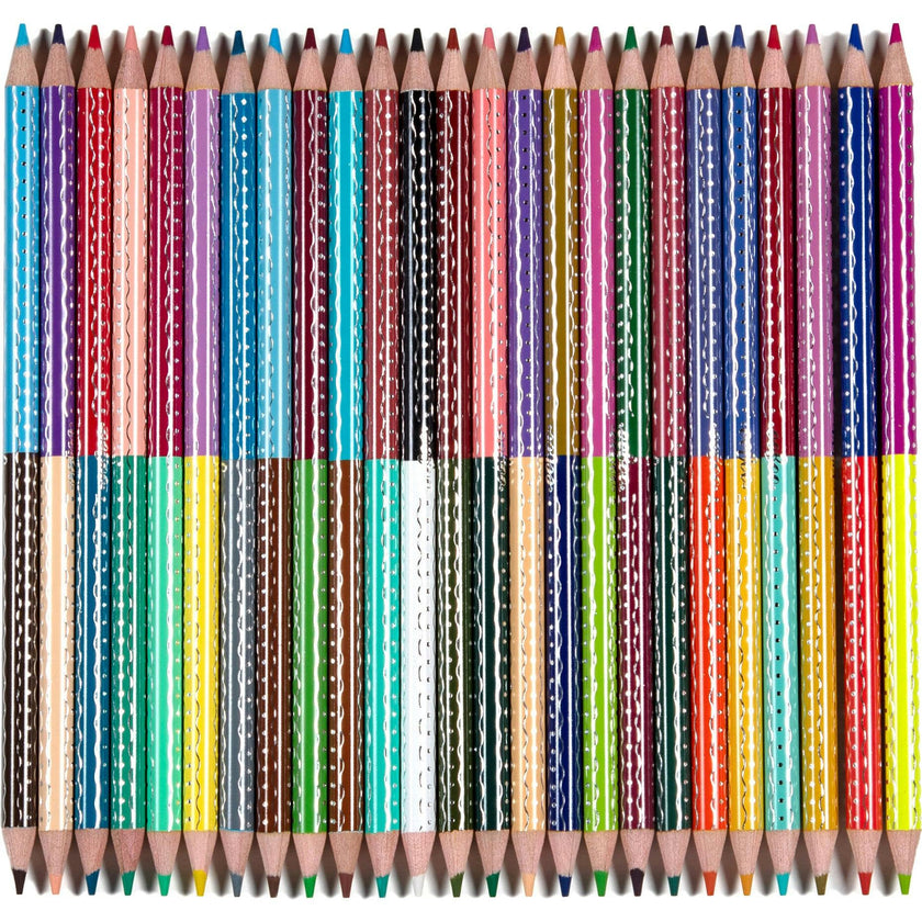 Double-Sided Colored Pencils: Rainbow - 25pc