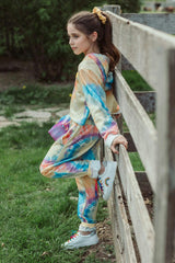 Be Happy Tie Dye Jogger Set