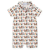 Tripp Boys' Polo Shortall - Western Pups