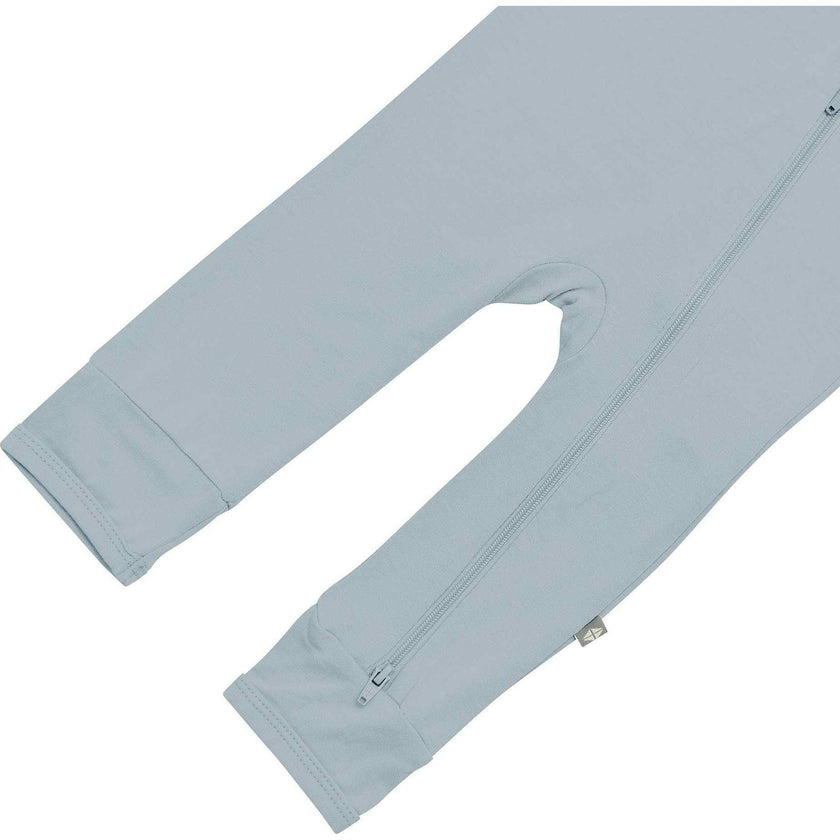 Zippered Romper, Fog