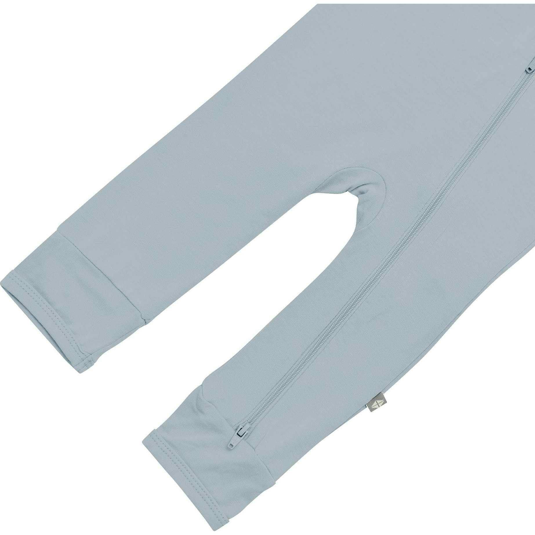 Zippered Romper, Fog