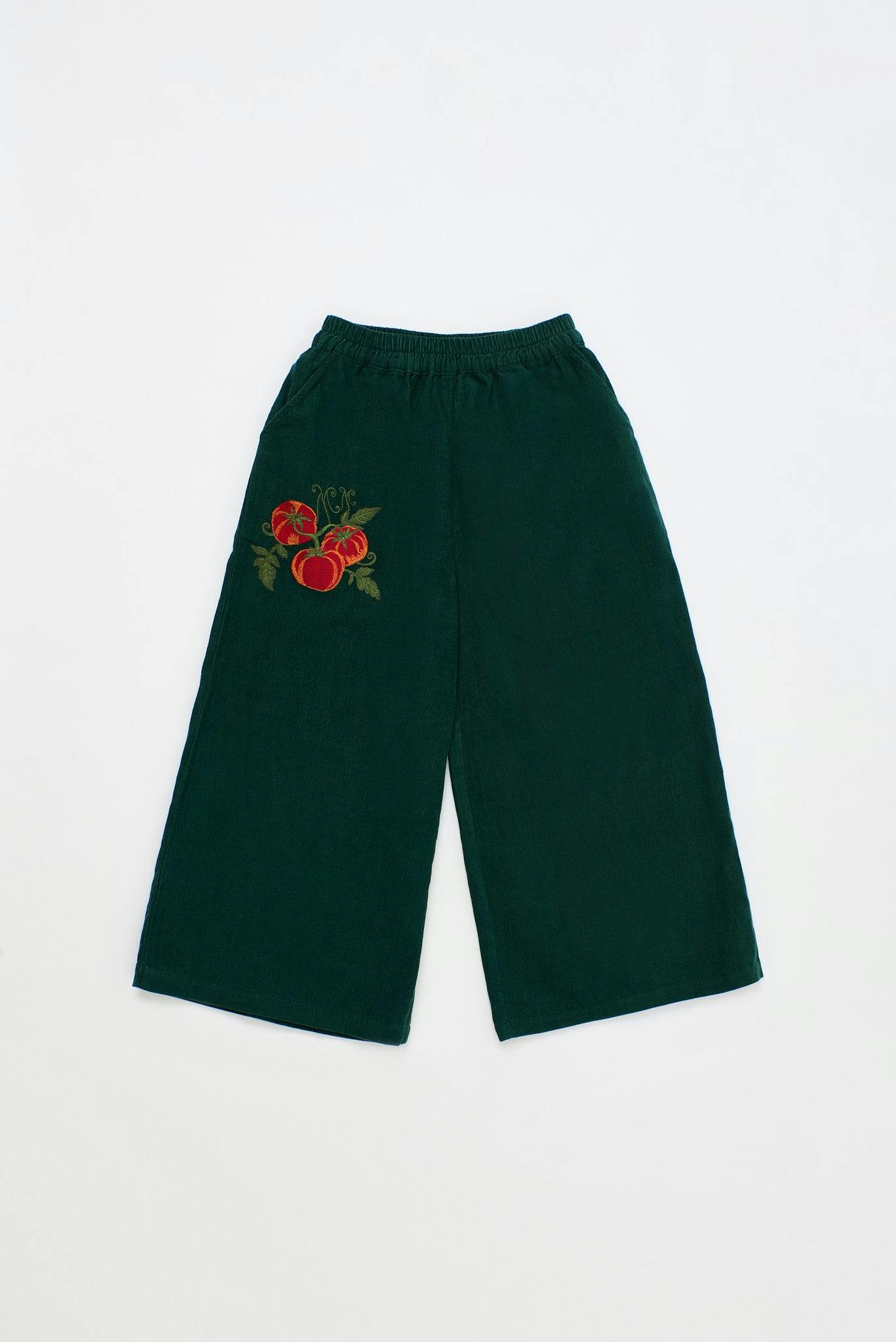 VEGETABLES MICROCORDUROY PANTS GREEN