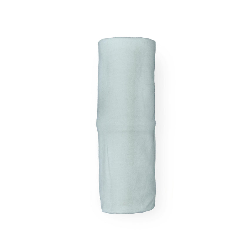 Stretch Knit Swaddle Blanket - Powder Blue