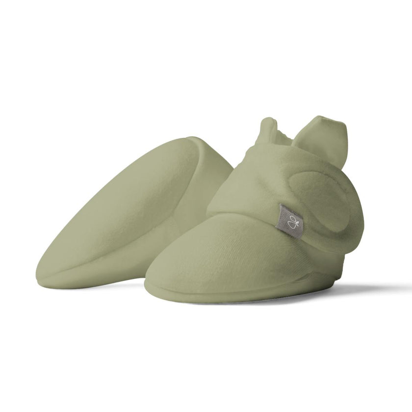 STAY ON BOOTS | ARTICHOKE — Bamboo Organic Cotton Blend, 0–12M