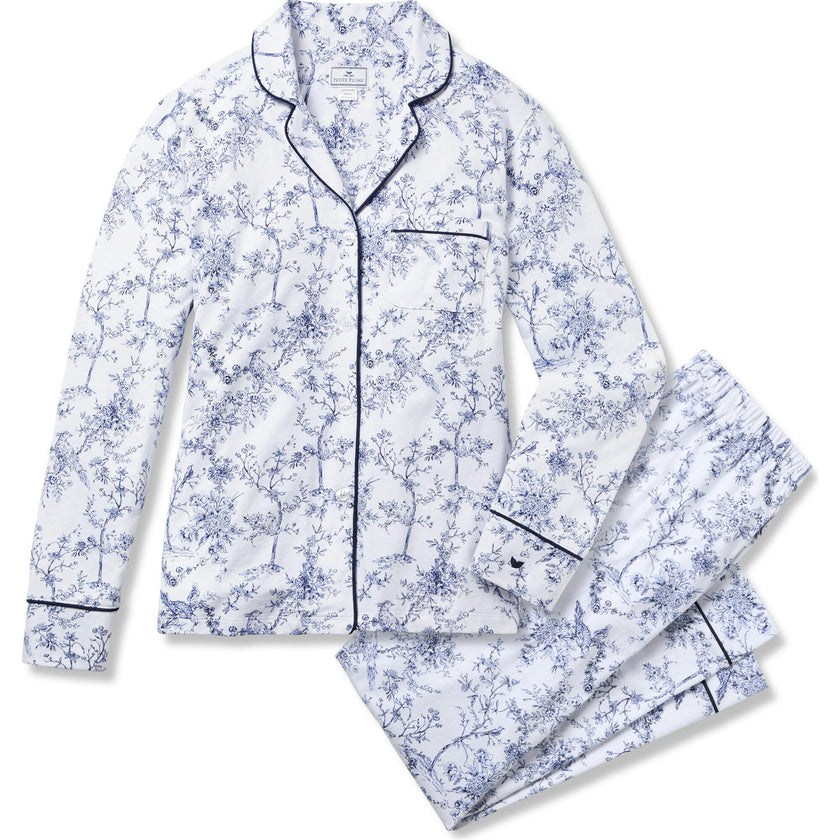 Women's Pima Pajama Set in Timeless Toile