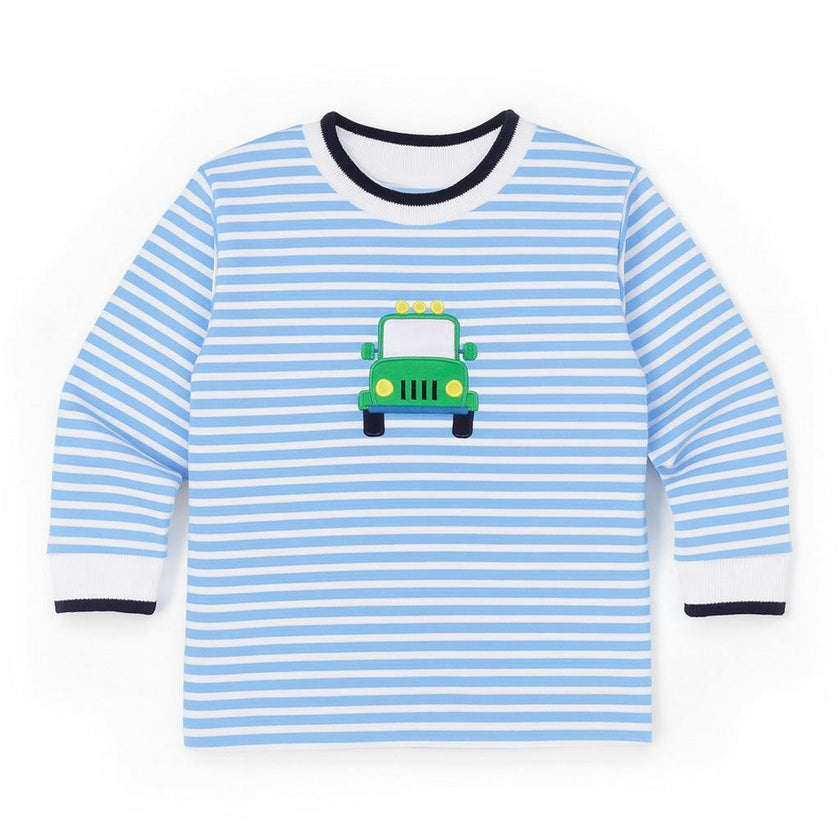 Stripe Knit Shirt With Safari Jeep