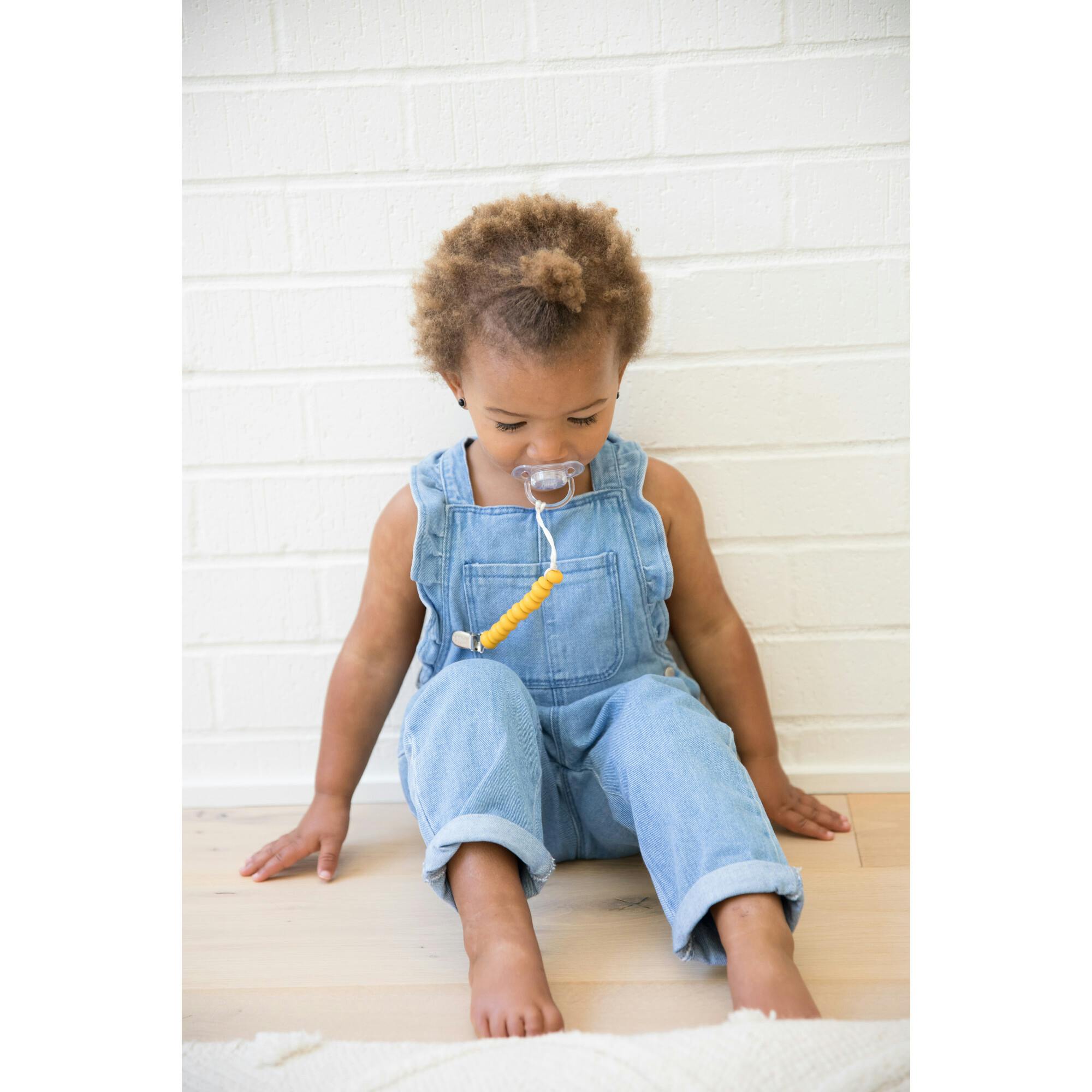 Mustard Pacifier Clip