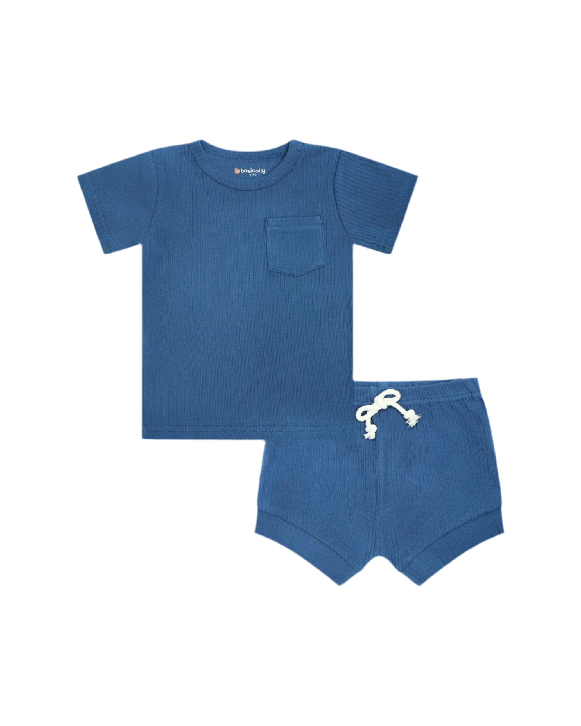 Ribbed Shorts Set