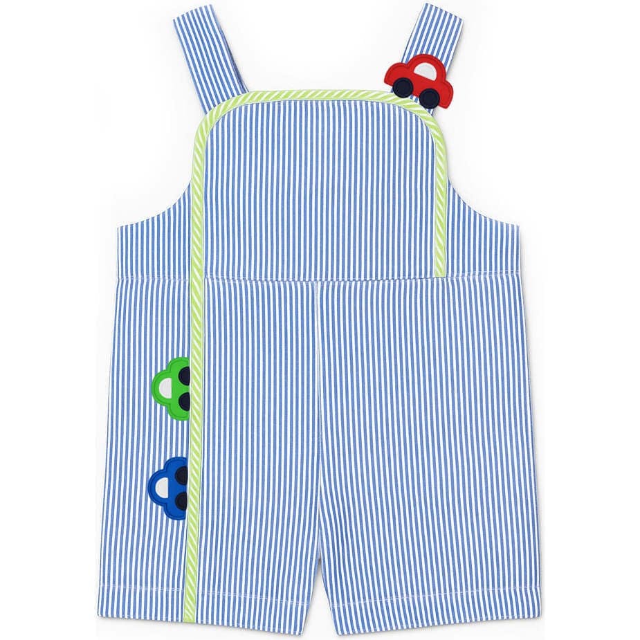 Seersucker Shortall With Cars
