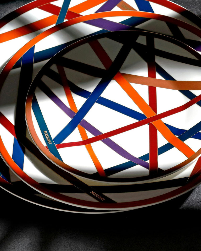 Bread and Butter Plates NASTRI Set of 2  Multicolor diam. 6"