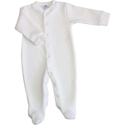 Basket Weave Baby Footie