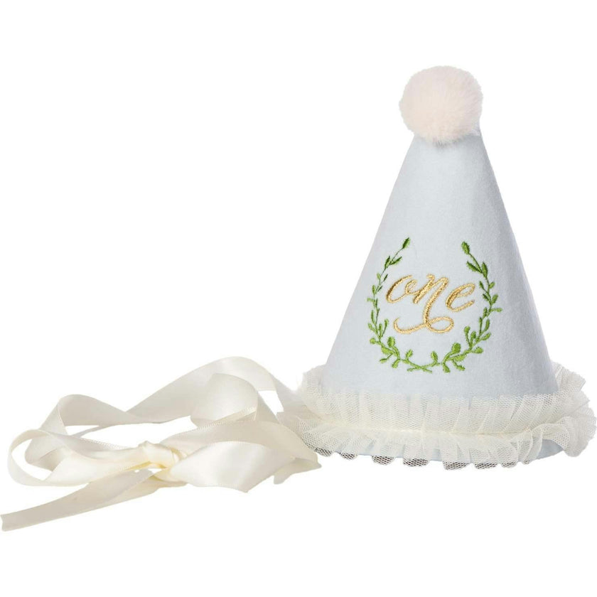 Velvet Embroidered Birthday Hat