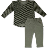 Organic Tee & Foldover Pants Set