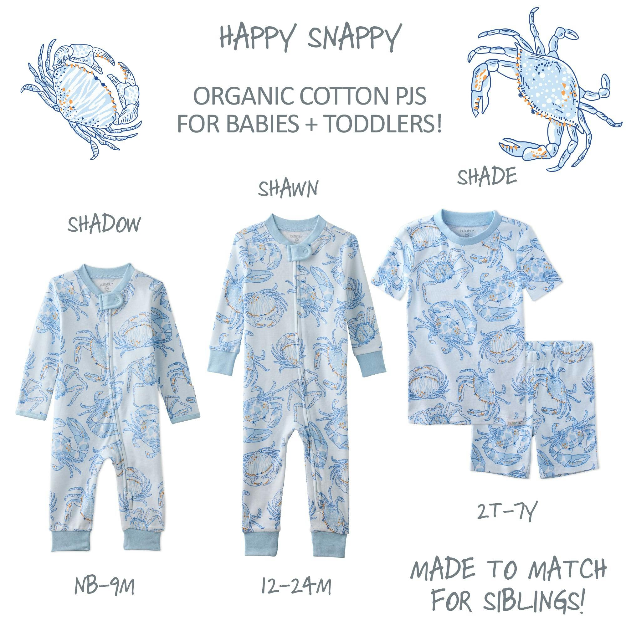 SHADOW Sleep & Play Baby Pajamas for Boys & Girls