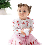Candy Canes - V Ruffle Top