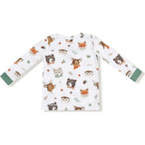 Woodland Animal Faces - Long Sleeve Loungewear Set