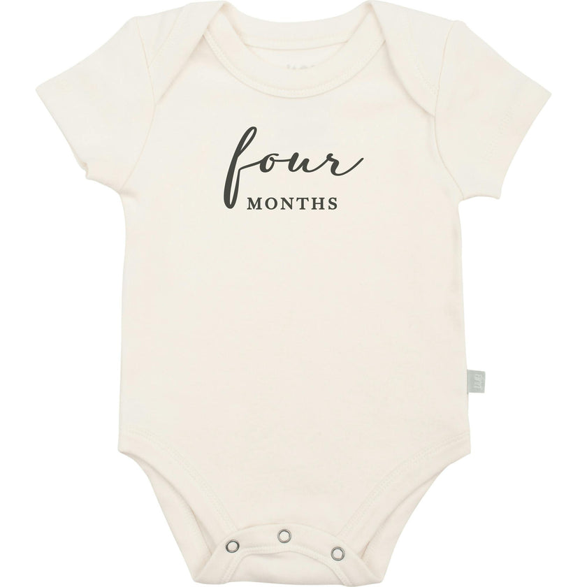 graphic bodysuit | four months milestone charcoal