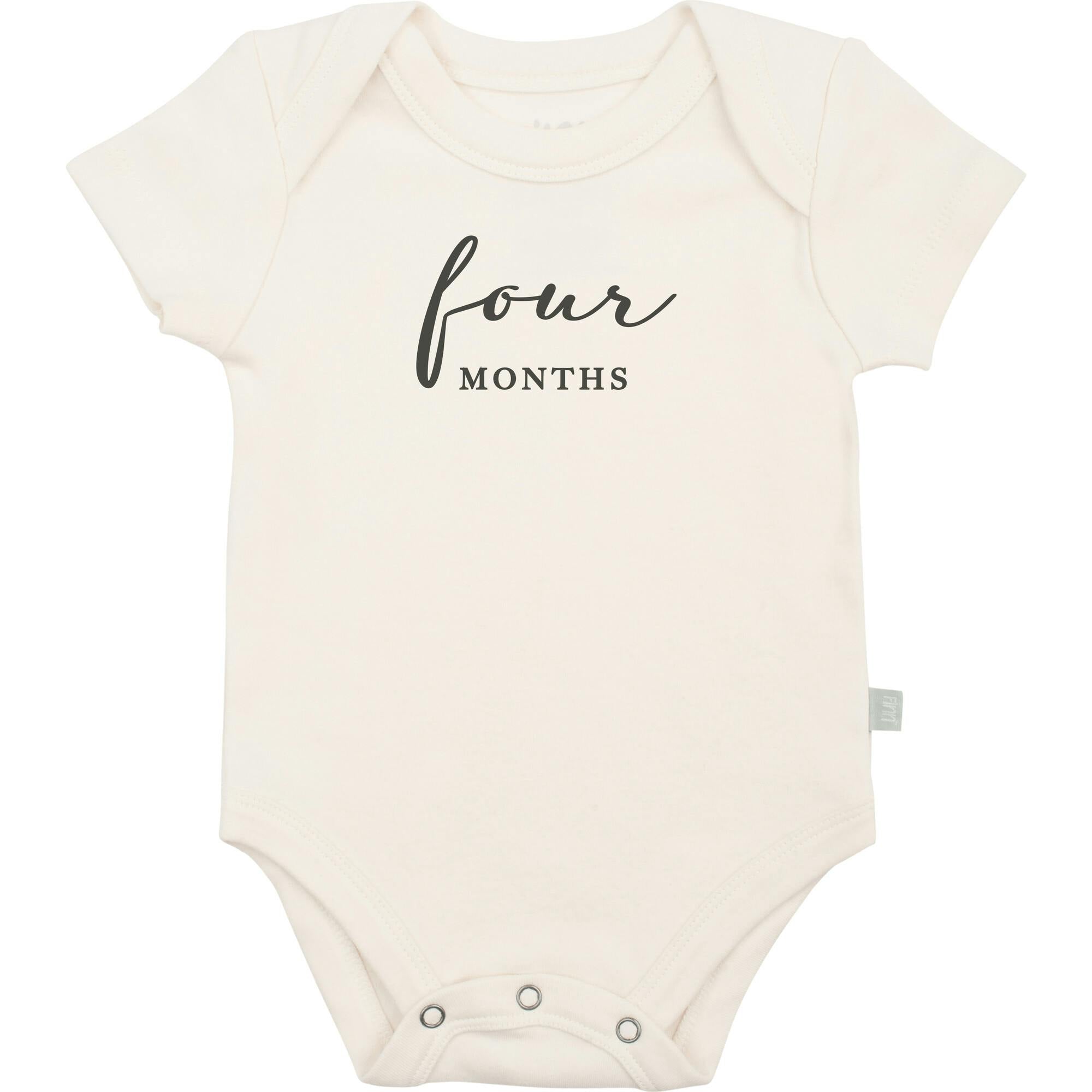 graphic bodysuit | four months milestone charcoal