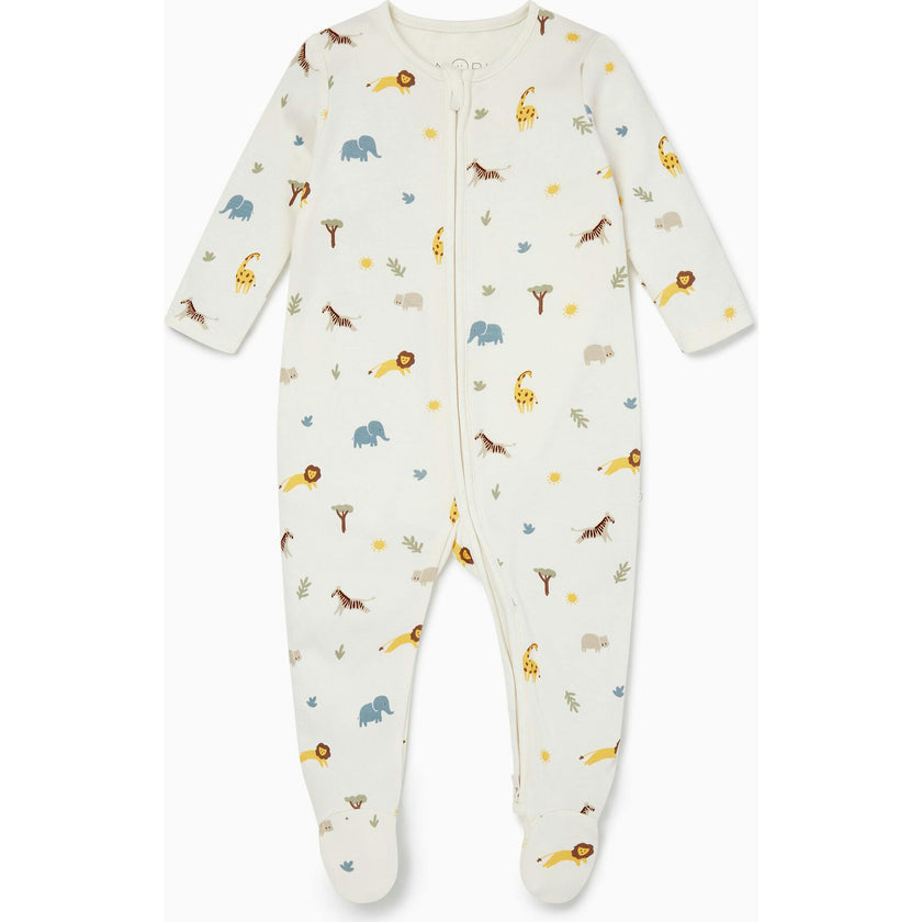 Safari Clever Zip Baby Pajamas