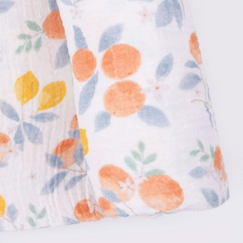Citrus Floral - Swaddle Blanket
