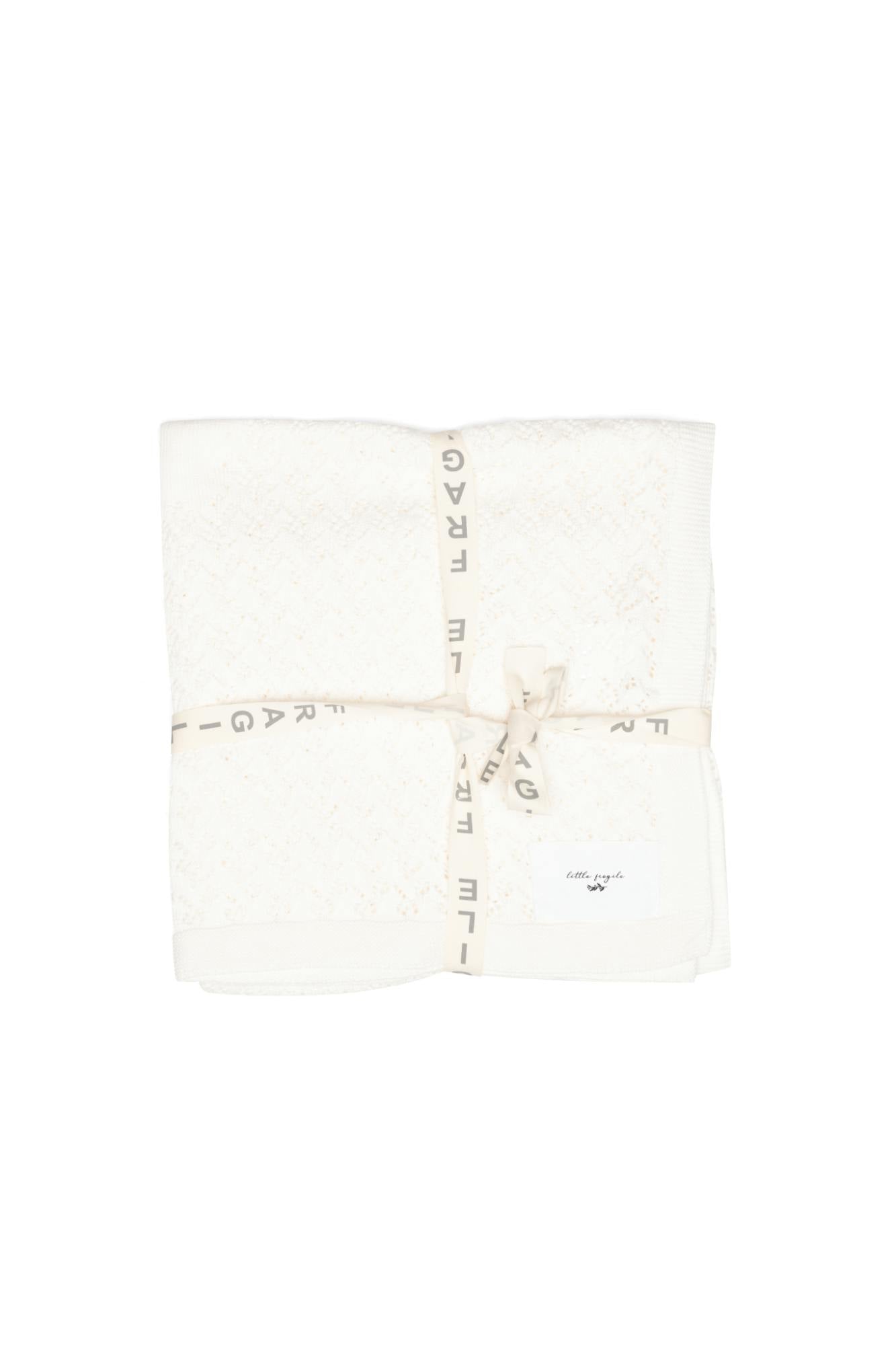 Lace Knit Soft Acrylic-Cotton Blend Blanket