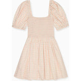 Pink Floral Stripe Sevilla Women Knee Length Dress