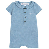 TARTINE ET CHOCOLAT Brushed Linen Romper - Nuage