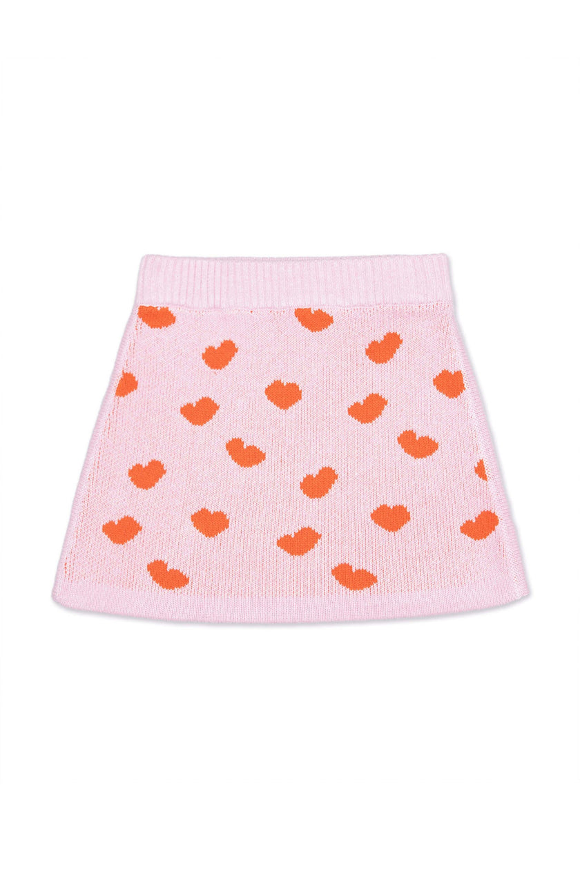 Love Hearts Skirt | Bubble Gum