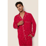 William Printed TENCEL Modal PJ Set, Red